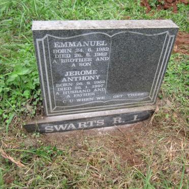 SWARTS Jerome Anthony 1952-1997 :: SWARTS Emmanuel 1982-1982