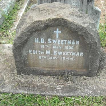 SWEETMAN H.D. -1936 &amp; Edith M. -1944