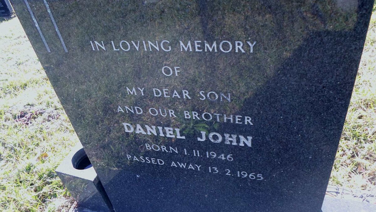 SWARDT Daniel John, de 1946-1965