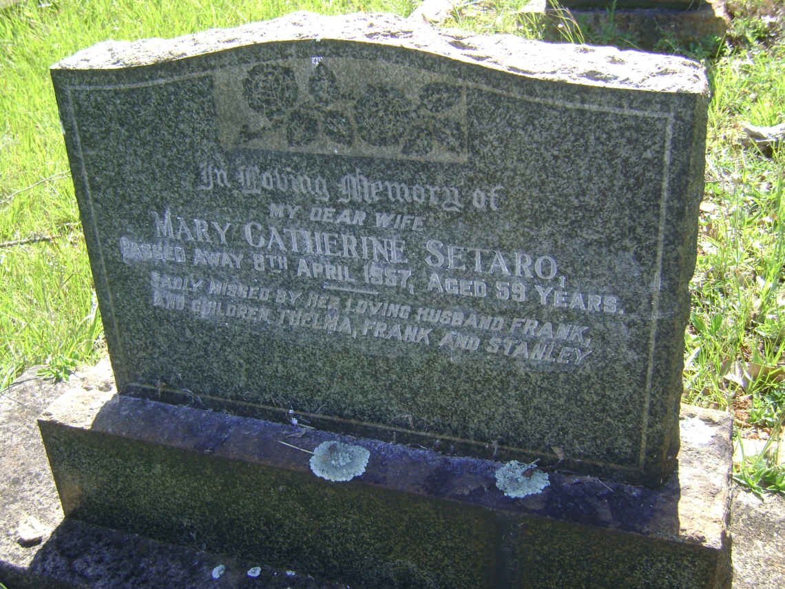 SETARO Mary Catherine -1957