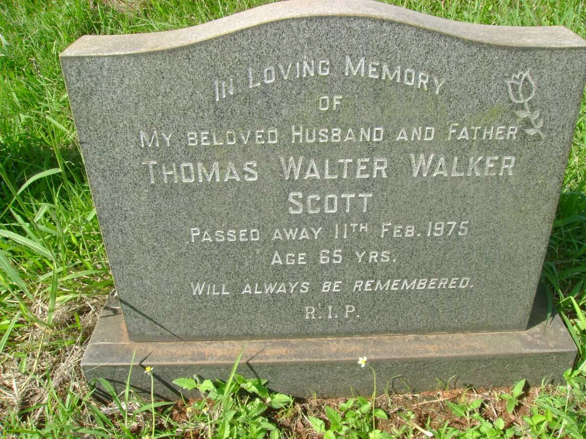 SCOTT Thomas Walter Walker -1975