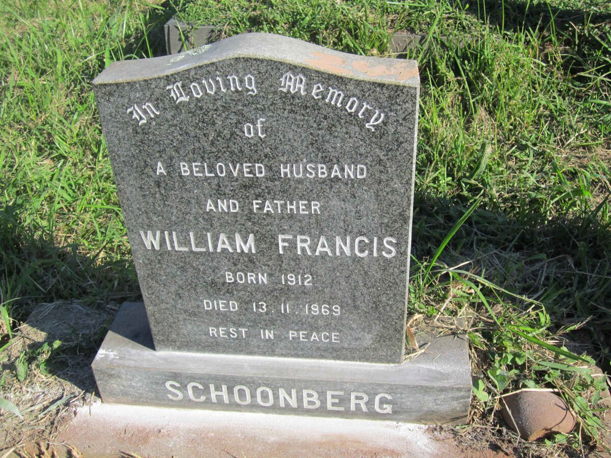 SCHOONBERG William Francis 1912-1969