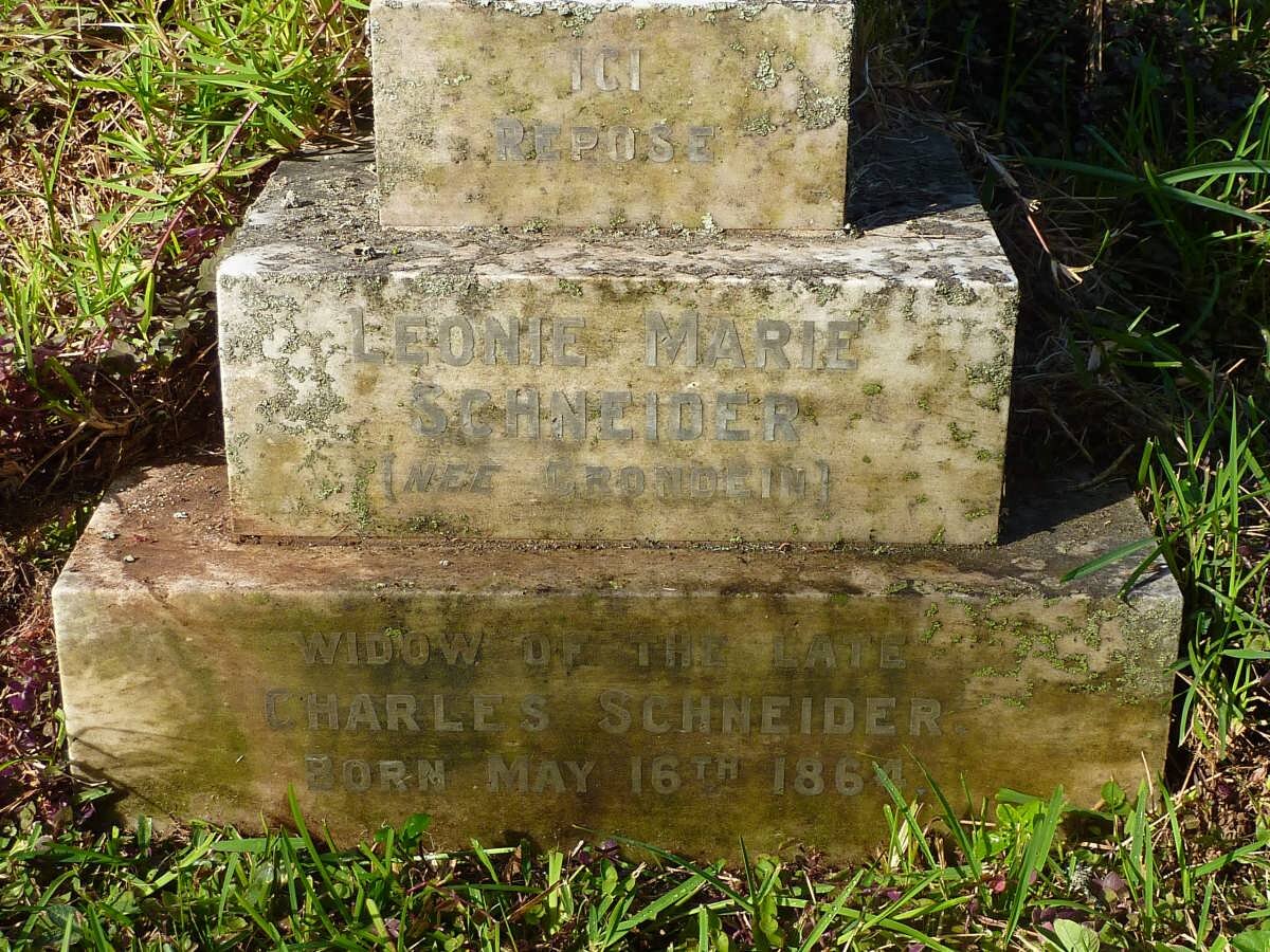 SCHNEIDER Leonie Marie nee GRONDEIN 1864-