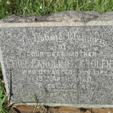 SCHOLFIELD Ethel Caroline -1960