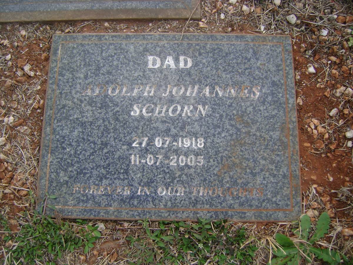 SCHORN Adolph Johannes 1918-2005