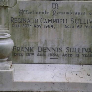 SULLIVAN Reginald Campbell -1964 :: SULLIVAN Frank Dennis -1939