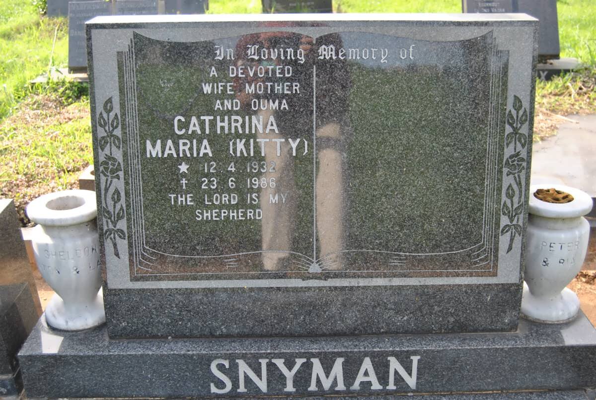 SNYMAN Cathrina Maria 1932-1966