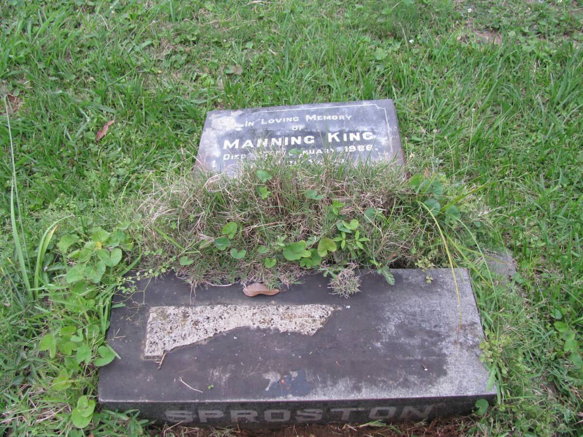 SPROSTON Manning King -1966