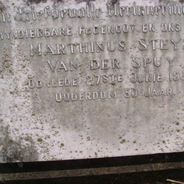 SPUY Marthinus Steyn, van der -1958