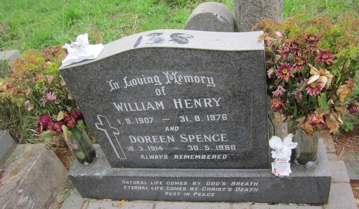 SPENCE William Henry 1907-1976 &amp; Doreen 1914-1988