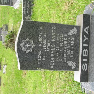 SIBIYA Adolphus Fanozi 1956-2003