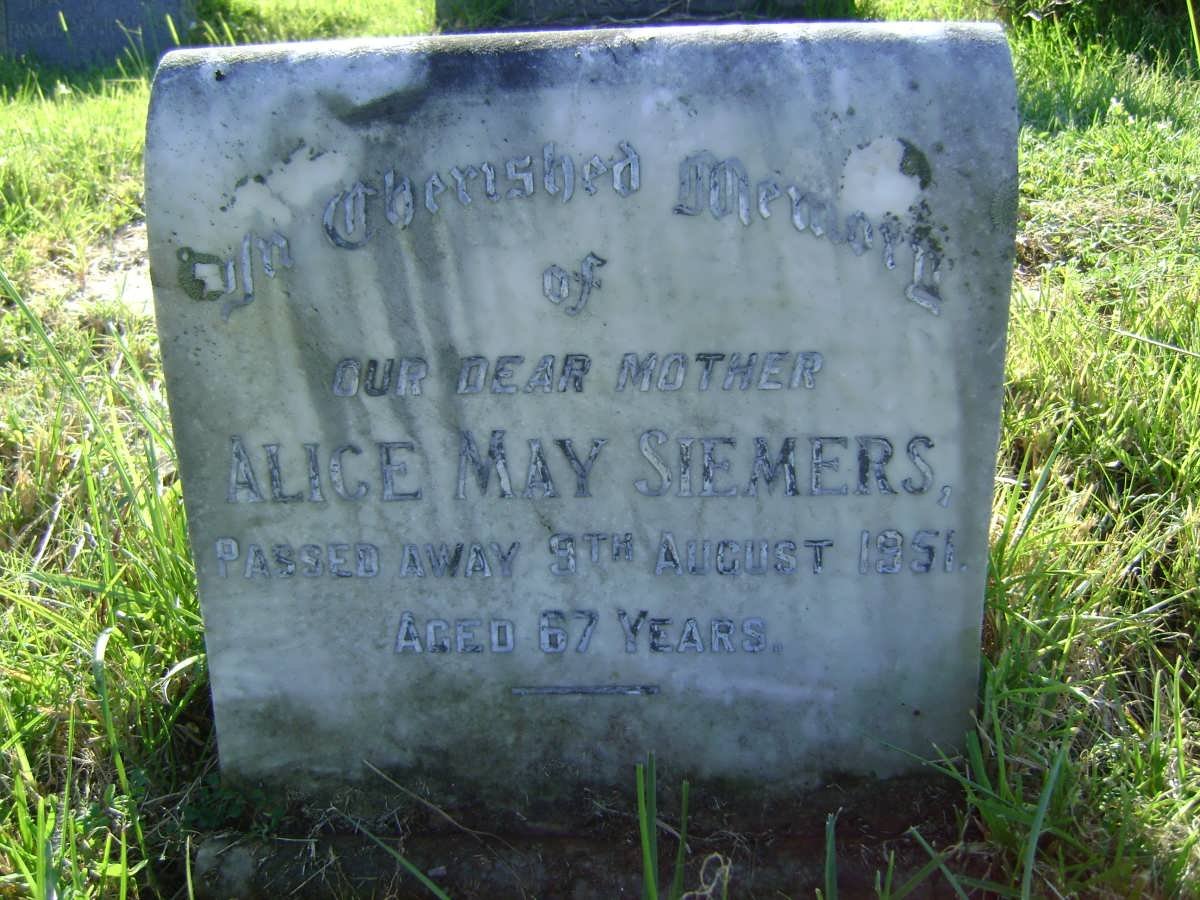 SIEMERS Alice May -1951