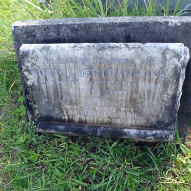 SINK Horace Bertram -1940 &amp; Emily Ethel 1877-1969