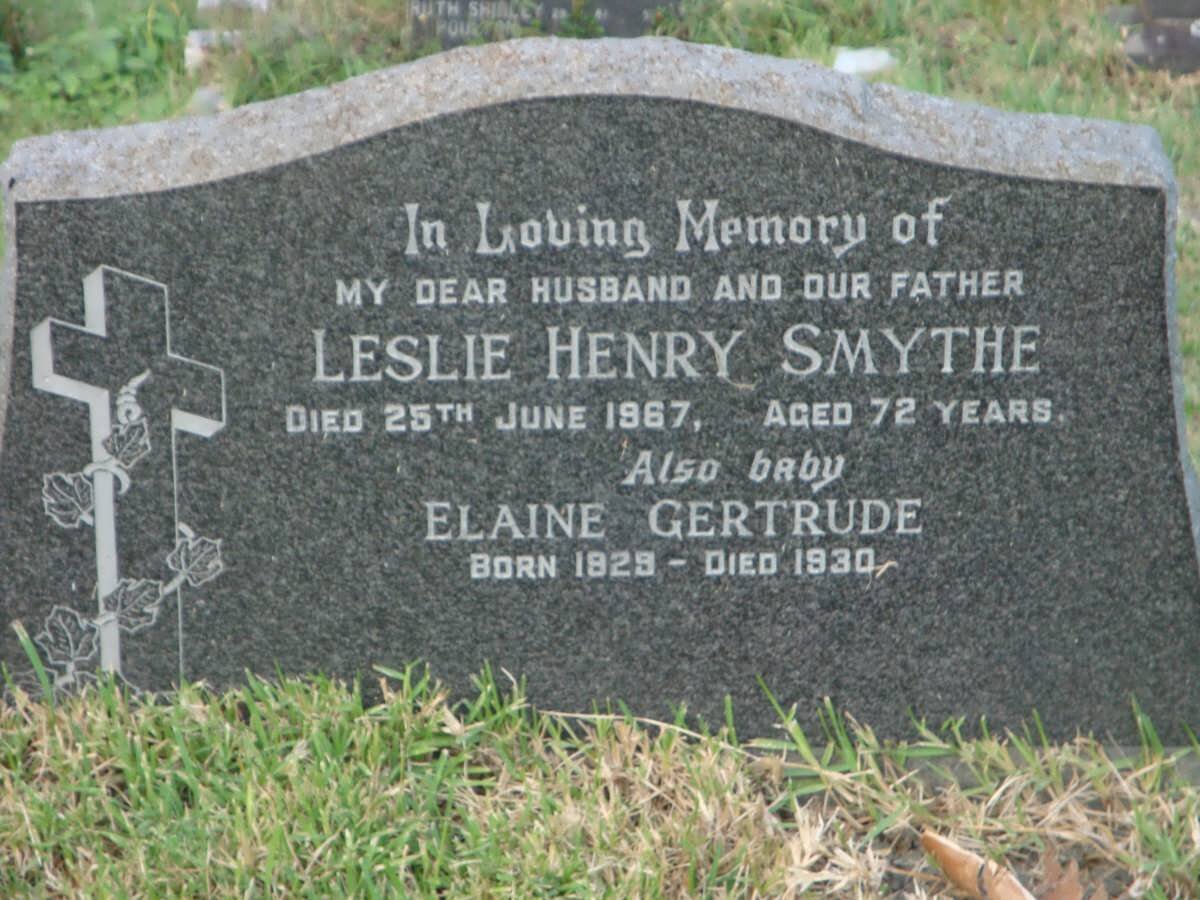 SMYTHE Leslie Henry -1967 :: SMYTHE Elaine Gertrude 1929-1930