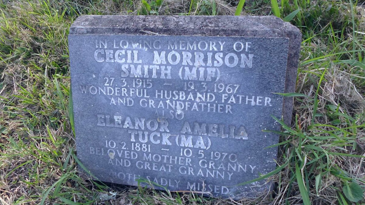 SMITH Cecil Morrison 1915-1967 &amp; TUCK Eleanor Amelia 1881-1970