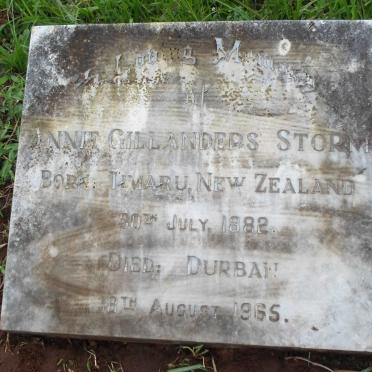STORM Annie Gillanders 1882-1965