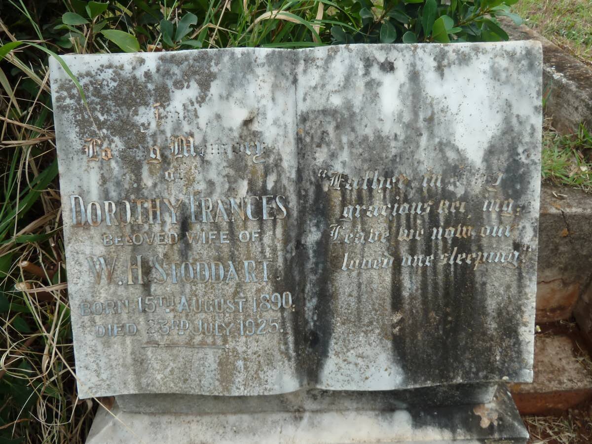 STODDART Dorothy Frances 1890-1925
