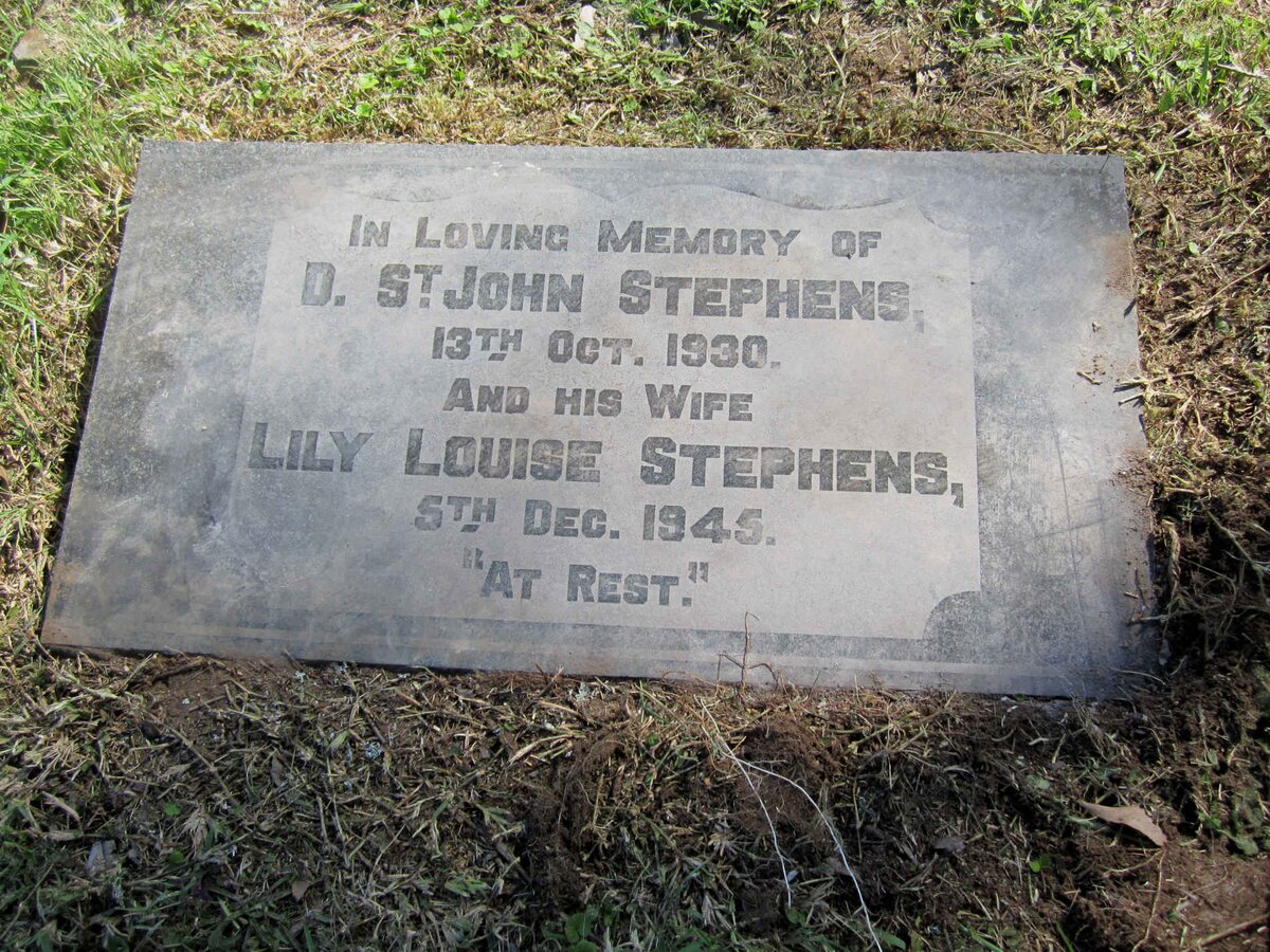 STEPHENS D. St John -1930 &amp; Lily Louise -1945
