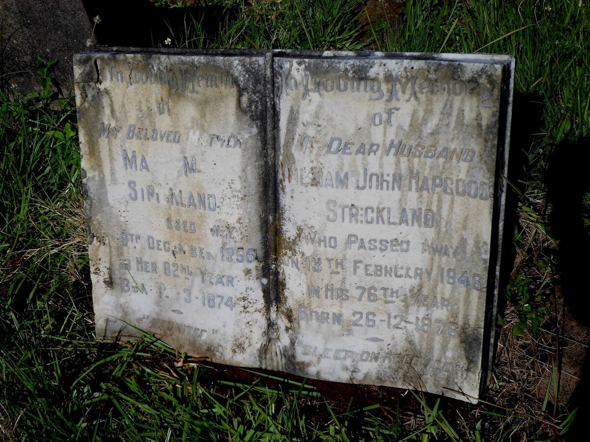 STRICKLAND William John Hapgood 1876-1946 :: Mary May1874-1955