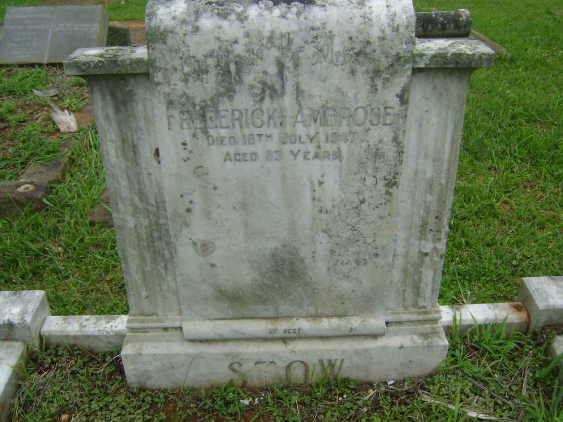 STOW Frederick Ambrose -1947