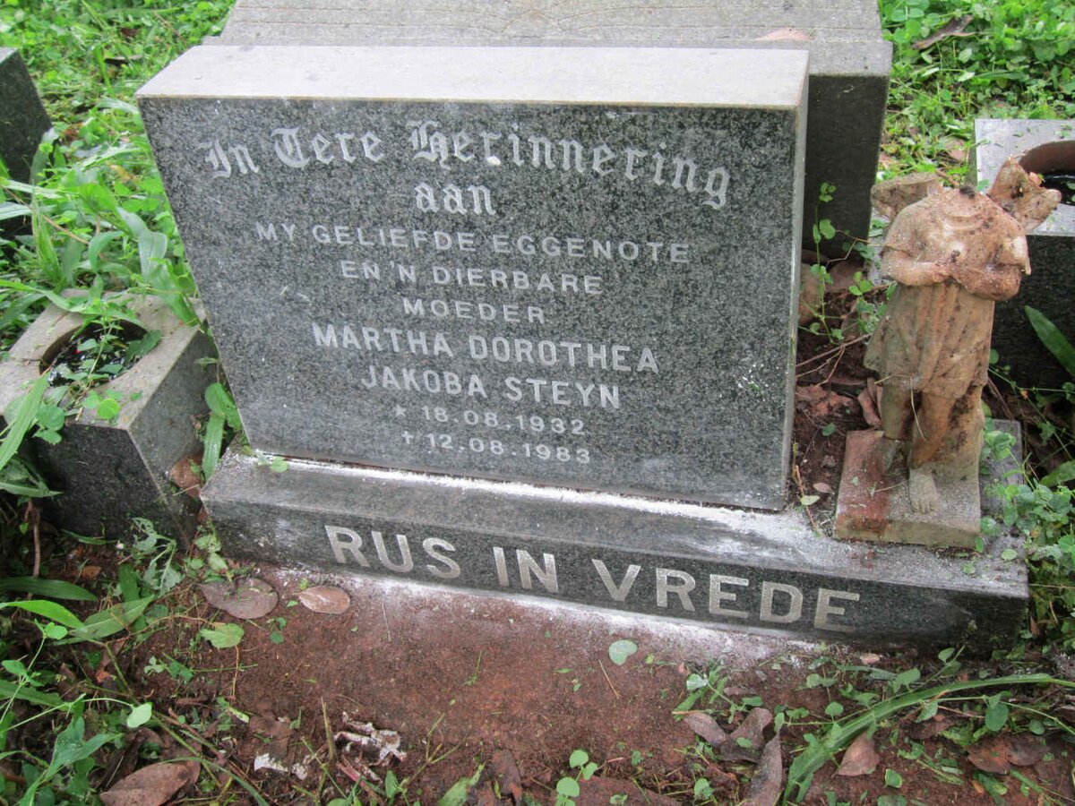 STEYN Martha Dorothea Jakoba 1932-1983