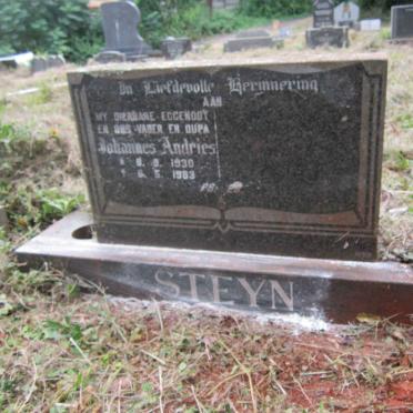 STEYN Johannes Andries 1930-1983 