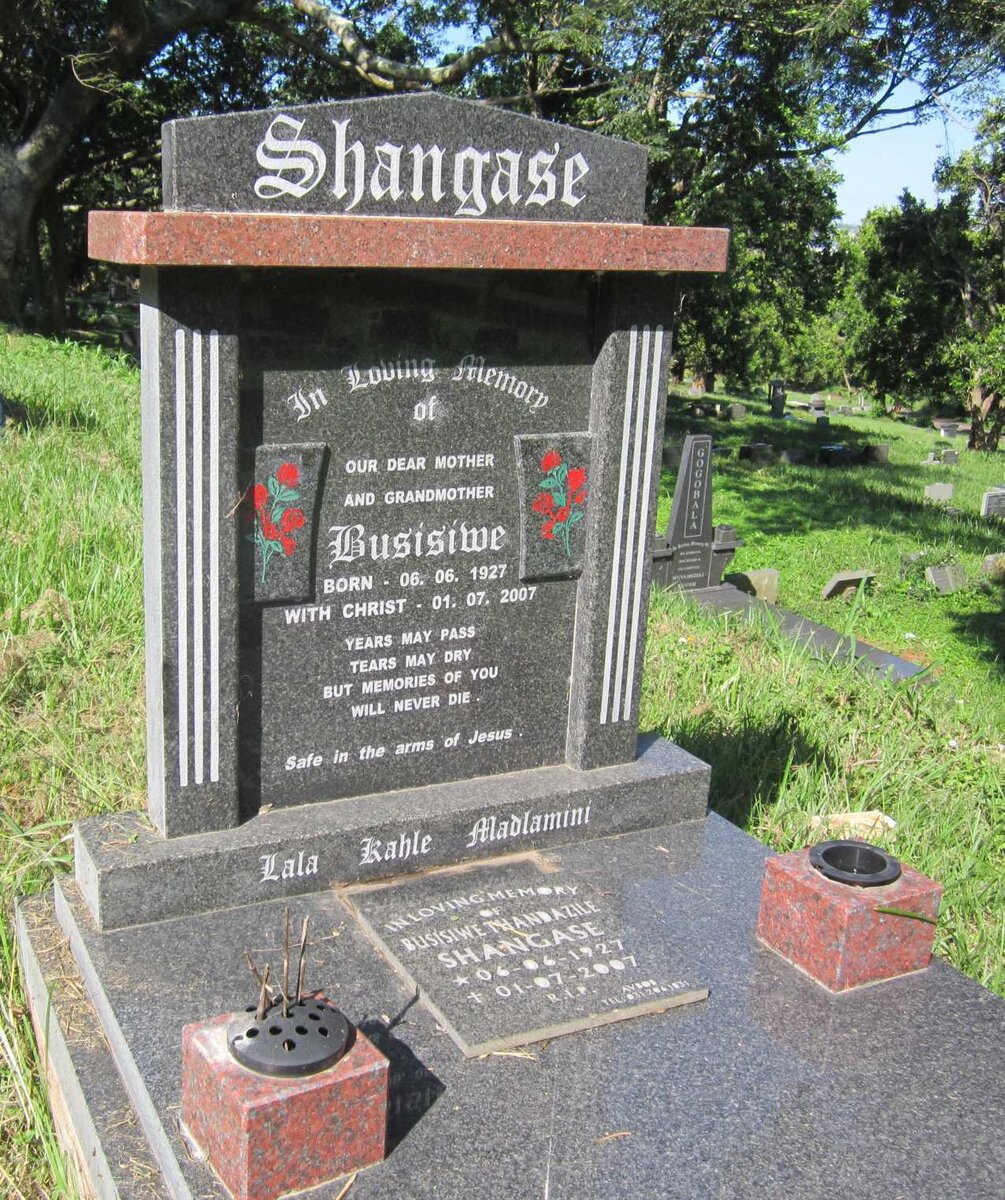 SHANGASE Busisiwe 1927-2007
