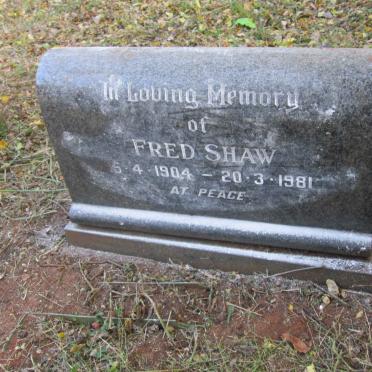 SHAW Fred 1904-1981