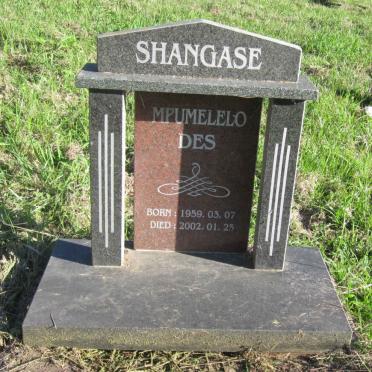 SHANGASE Mpumelelo Des 1959-2002