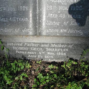 SHARPLES George -1966 &amp; Myfanwy JONES -1966 :: SHARPLES Robert Cecil -1954