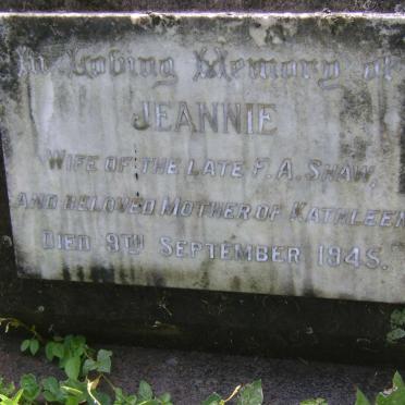 SHAW Jeannie -1945
