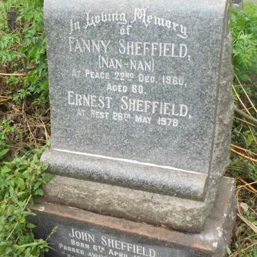 SHEFFIELD Ernest -1978 &amp; Fanny -1960 :: SHEFFIELD John 1943-1943