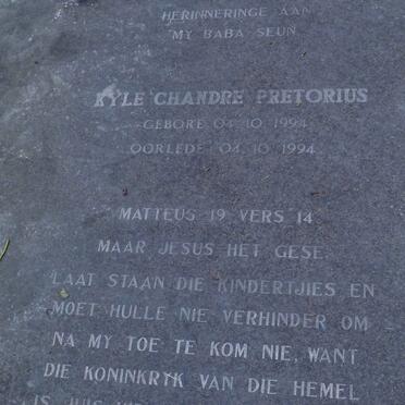 PRETORIUS Kyle Chandre 1994-1994