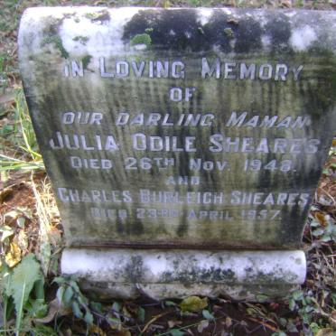 SHEARES Charles Burleigh -1957 &amp; Julia Odile -1948