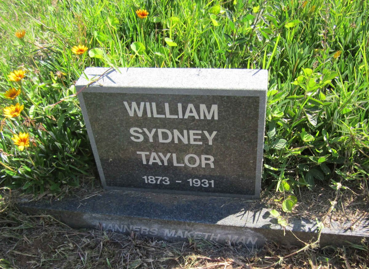 TAYLOR William Sydney 1873-1931