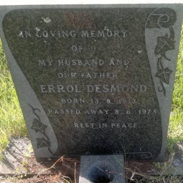 TAYLOR Errol Desmond 1923-1975