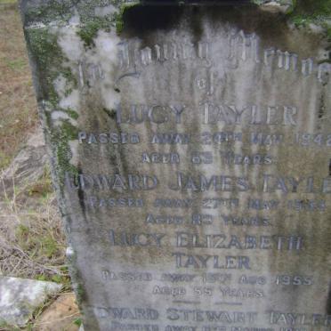 TAYLER Edward James -1955 :: TAYLER Lucy -1942 :: TAYLER Lucy Elizabeth -1955 :: TAYLER Edward Stewart -1970