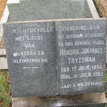 TRYTSMAN Hendrik Johannes 1874-1952