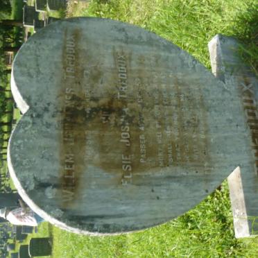 TREDOUX Willem Johannes -1974 &amp; Elsie Josina