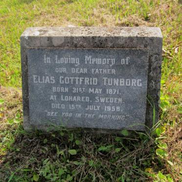 TUNBORG Elias Gottfrid 1871-1958