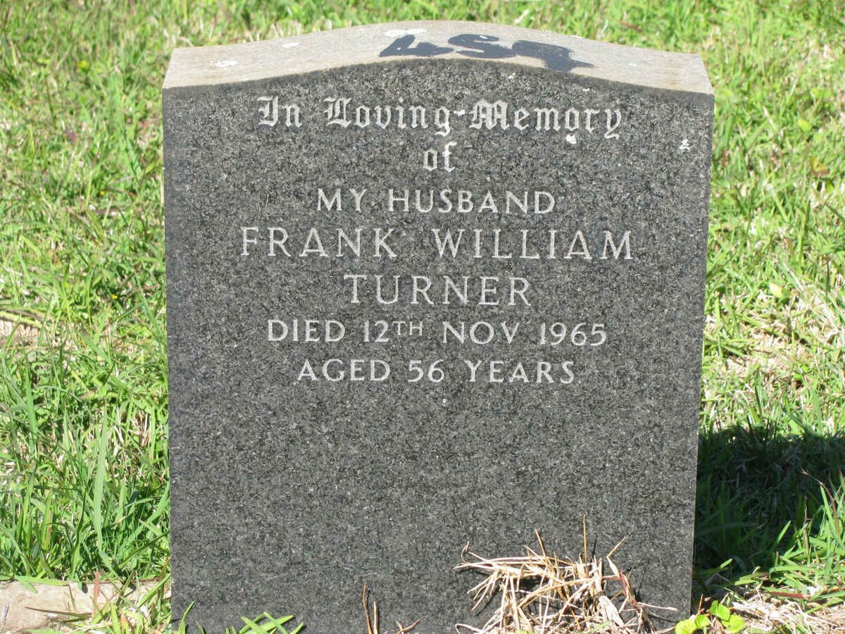 TURNER Frank William -1965