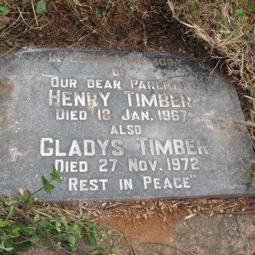 TIMBER Henry -1967 &amp; Gladys -1972