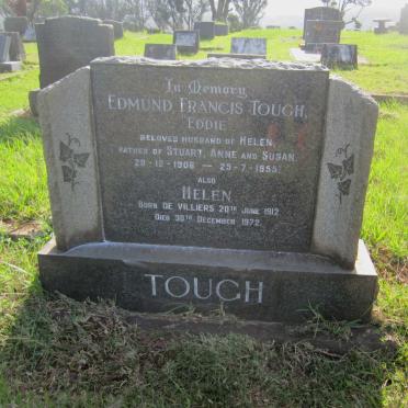 TOUGH Edmund Francis 1906-1955 &amp; Helen DE VILLIERS 1912-1972