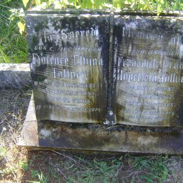 TOLLNER Florence Elvina -1953 :: TOLLNER Frederick Frank Hopefield -1962