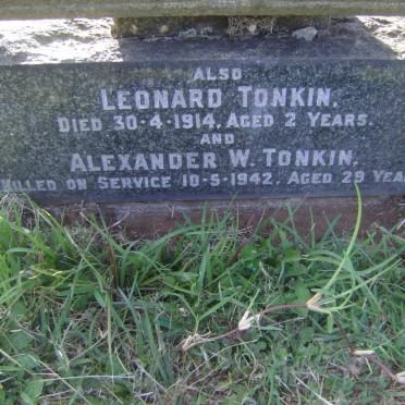 TONKIN William Truscott -1951 &amp; Constance Hazell -1966 :: TONKIN Leonard -1914 :: TONKIN Alexander W. -1942