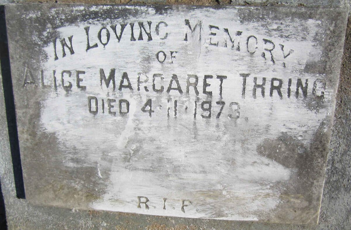 THRING Alice Margaret -1973