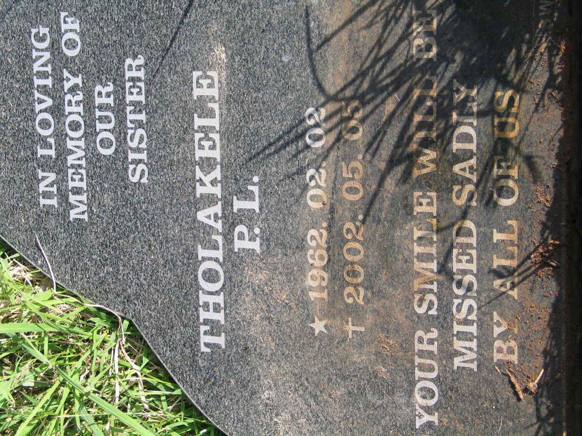 THOLAKELE P.L. 1962-2002