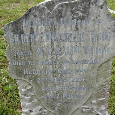 THOMAS Gilbert Maxwell -1934