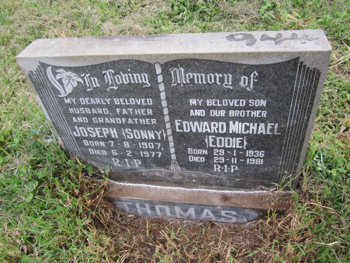 THOMAS Joseph 1907-1977 :: THOMAS Edward Michael 1936-1991