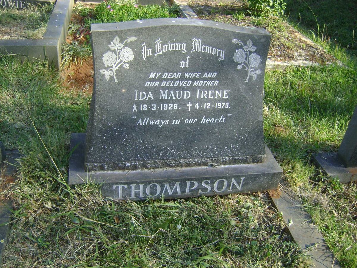 THOMPSON Ida Maud Irene 1926-1970